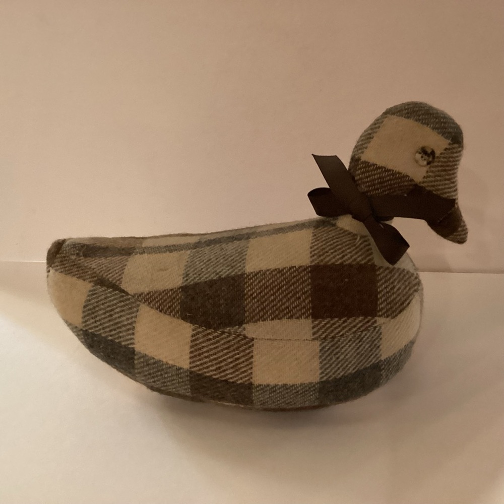 Wool duck hand crafted taupe/ gray,cabin, rustic decor